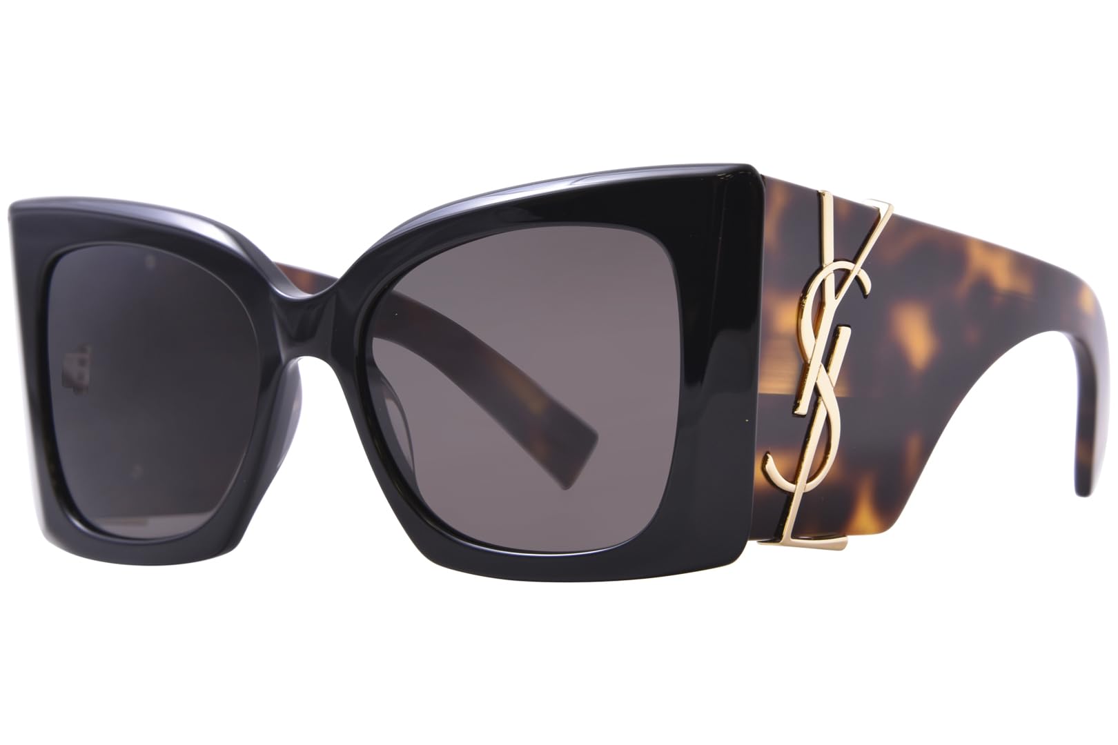 SAINT LAURENT SL M119 Blaze Gafas, Black-Havana-Black, 54 para Mujer