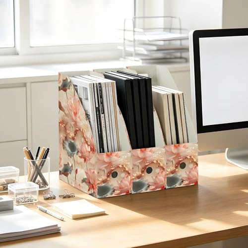 Boîtes de rangement pliables or rose de qualité pour documents et courrier