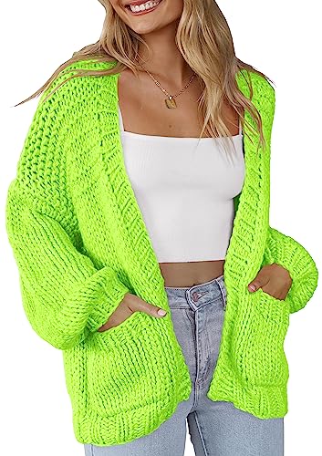 Women's Cardigan Soft Pocketed Long Sleeves Casual Knitted Open Front Cardigans Lightweight Sweaters2