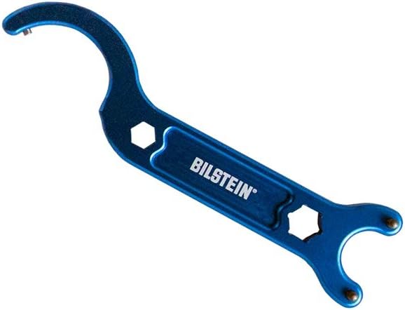 BILSTEIN Spanner Wrench, Multi Wrench, 13 mm / 17 mm Box End, Jam Nut Spanner/Two-Pin Spanner, Aluminum, Blue Anodize, Each,E4-MTL-0008A00