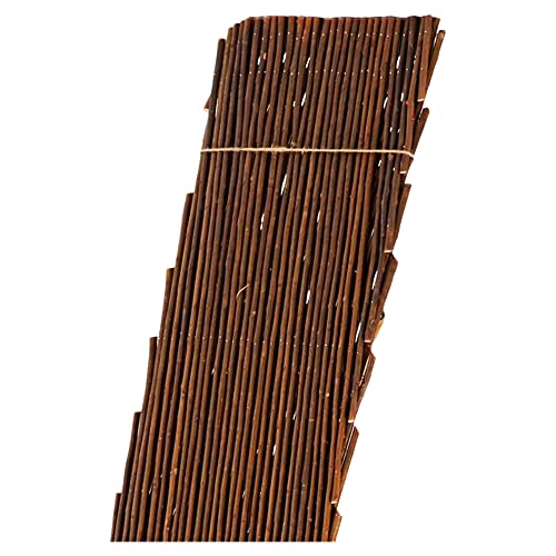 NOOR Rankgitter aus robusten Weidenzweigen - Spalier ausziehbar bis 1x2 m - natürliche Rankhilfe, Sichtschutz & Pflanzengitter - witterungsbeständige Kletterhilfe für Pflanzen