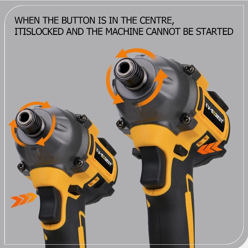 Brushless Cordless Impact Driver For 20V Max Battery 1/4" Compact 2 Speed Replacement for Dewalt OEM