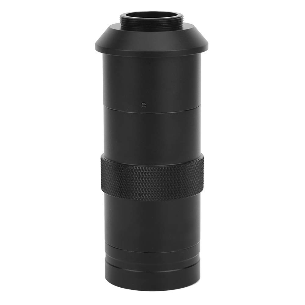 CCD Lente de Cámara 8X-100X Lente de Montaje en C Lente de Microscopio de Aumento Ajustable con Zoom 25 mm para Microscopio Industrial