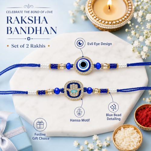 Image of FINEMOE Rakhi Set for Brother, Raksha Bandhan Gifts | Skin Friendly Adjustable Tie, Rakhdi Festival