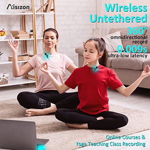 Image of Wireless Lavalier Microphone for iPhone15, Wireless Clip Mic, Clip on Microphone A7d, for iPhone, iPad, Computer, Mike for YouTube, Zoom Meeting, Video Recording