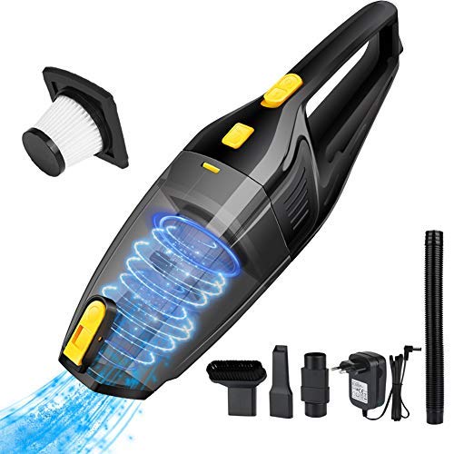 Aspirador de Mano Potente Sin Cable,Aspirador Inalámbrico Portátil 6300 PA, Filtro Acero...