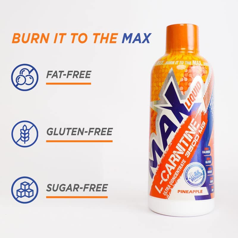 l carnitine liquid max muscle Max Muscle | Max Liquid L-Carnitine | Fat Free | Zero Sugar | Gluten Free |  Calories Free | Fat Burn | 3500g Carnitine | 32 servings | 480ml