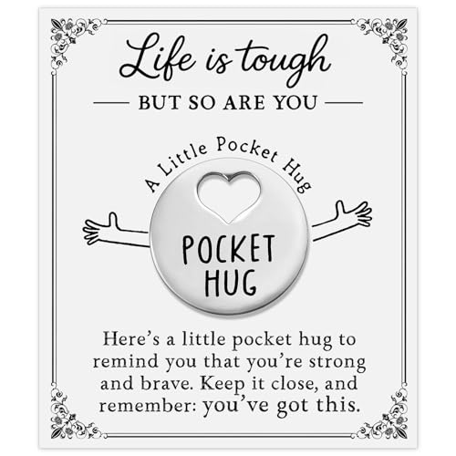 Cancer Care Pocket Hug Gift Card for Women, Inspirational Token