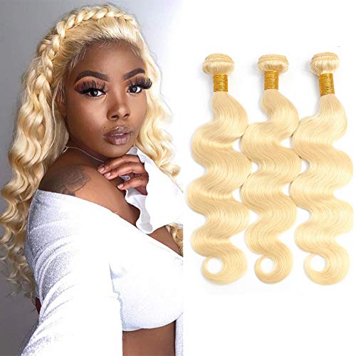 613 Blonde Body Wave Bundles 20 22 24 Inch 9A Brazilian Virgin Remy Hair Human Hair 3 Bundles 613 honey blonde bundles hair Extensions