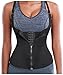 Gotoly Curves Shapers Adjustable Straps Body Shaper Waist Cincher Tank Top (XX-Large, Black( Zip & Hook))