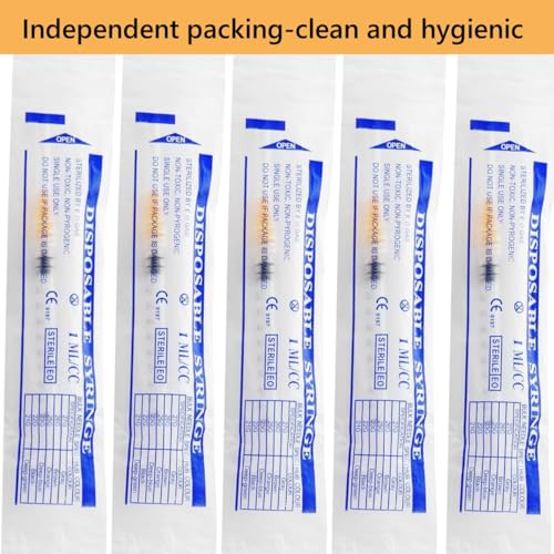 Ulove Prs UP-1MLZT4162308 12 Pack 1Ml Industrial Syringes With 25Ga 1 Inch Needle, Plastic Disposable Syringe And Needle For Scientific Labs thumb #5