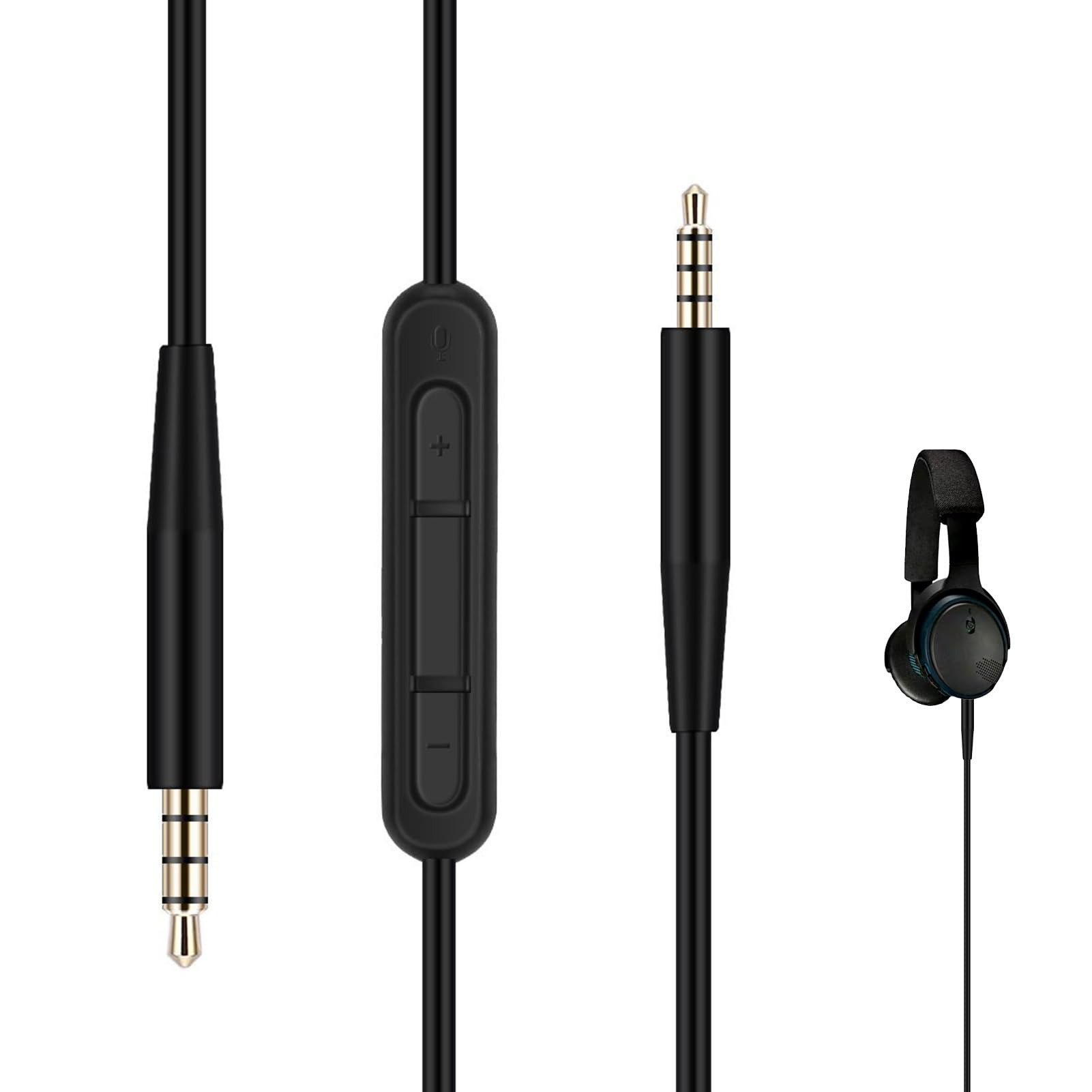 Elnone 2.5mm to USB-C Audio Replacement Cable with Built-In Mic & Volume Control, 1.4m Length, Compatible with Bose QuietComfort Headphones Elnone 2.5mm to USB-C Audio Replacement Cable with Built-In Mic & Volume Control, 1.4m Length, Compatible with Bose QuietComfort Headphones