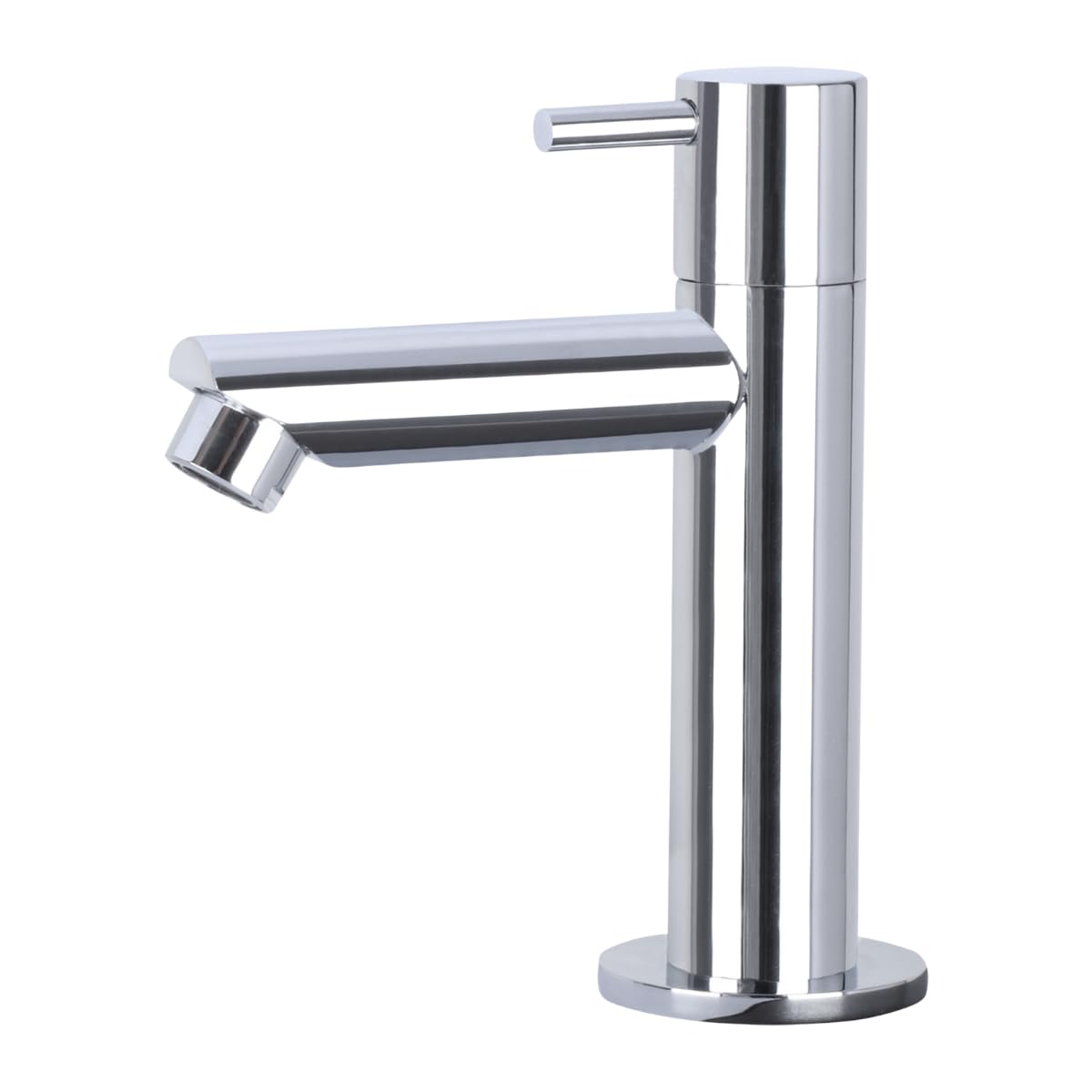 Differnz Helios Vasque – Lavabo en Céramique 37,5x18,5x9,5 cm – Ensemble Lavabo WC avec Robinet Gauche Chrome – Vasque à Poser avec Mitigeur Droit et Poignée Standard – Pour Salle de Bain ou Toilettes