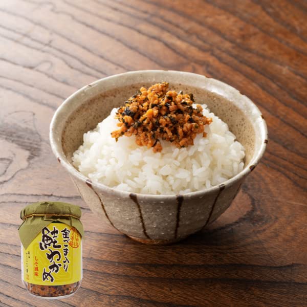 胡麻さけ Amazon.co.jp: 金ごま入り鮭わかめ 120g ロング瓶 新潟 三幸 Q-65