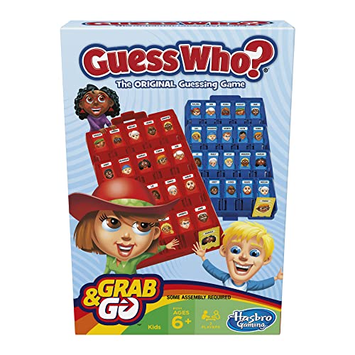Image of MONOPOLY India Edition Board Game & Puzzles, Ages 8 and Up & Hasbro Gaming Guess Who? Grab and Go Portable 2 Player Game, Ages 6 and Up, Multicolour