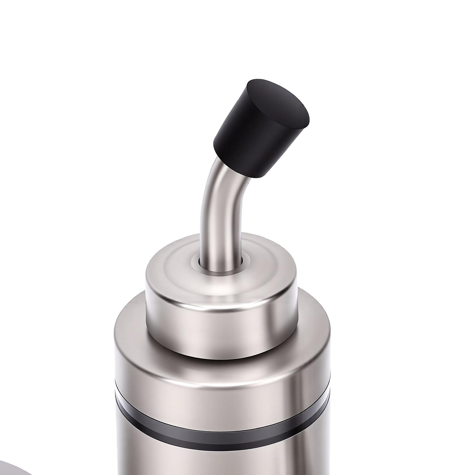 Fockety Salero, Botellas de Condimento con Base de Madera de Roble con Sello Hermético, Azucarero en Polvo con Dispensador de Acero Inoxidable para Sal, Azúcar, Vinagre, Cocina, Mesa de Comedor