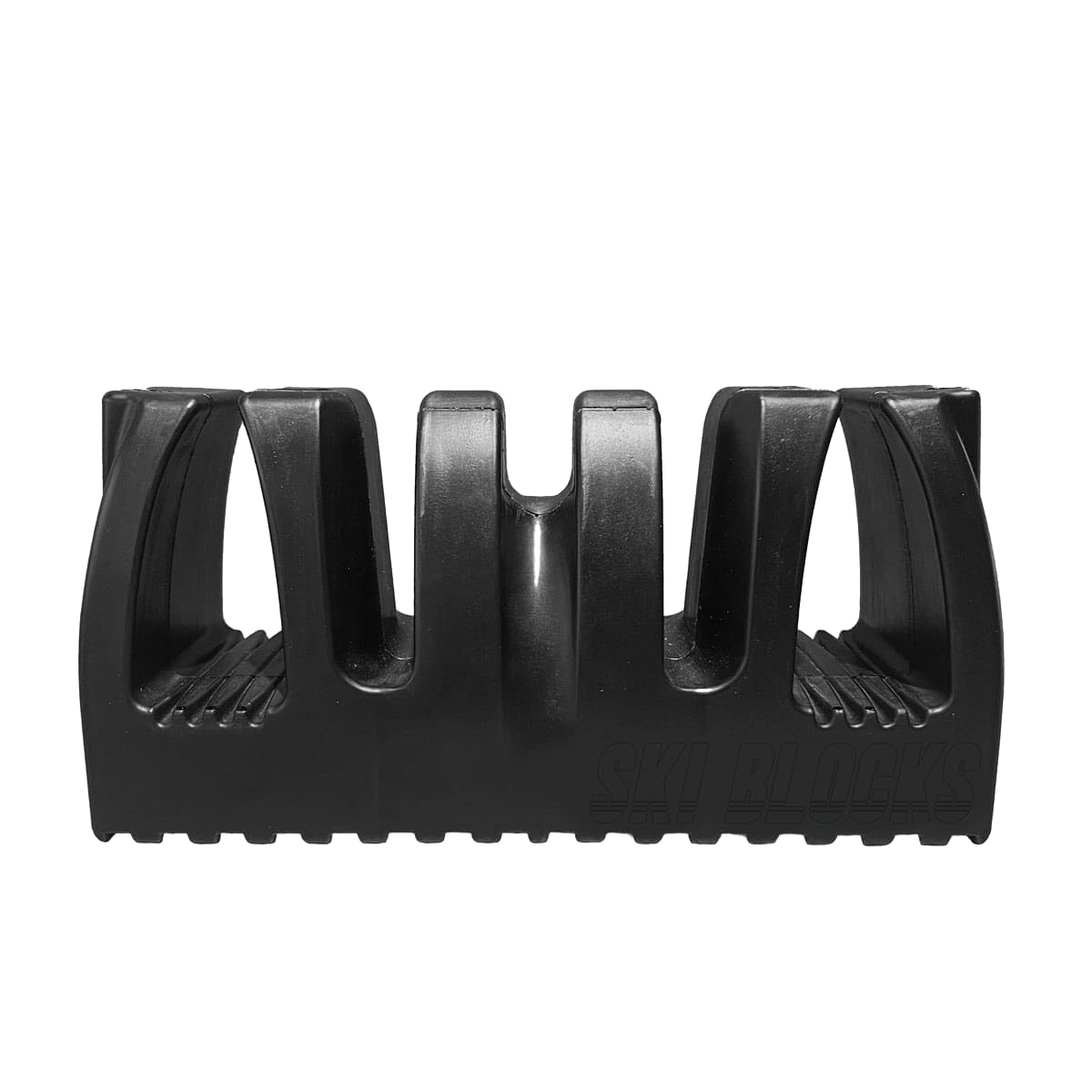 Magnetic Ski Holder and Snowboard Rack - Anti-Slip Design Scratch-Proof, Portable Storage Solution Ski Rack for Garage, Cargo Box, Cars, Ski Bags,Fishing poles and Outdoor Adventures (Black, One Pack)