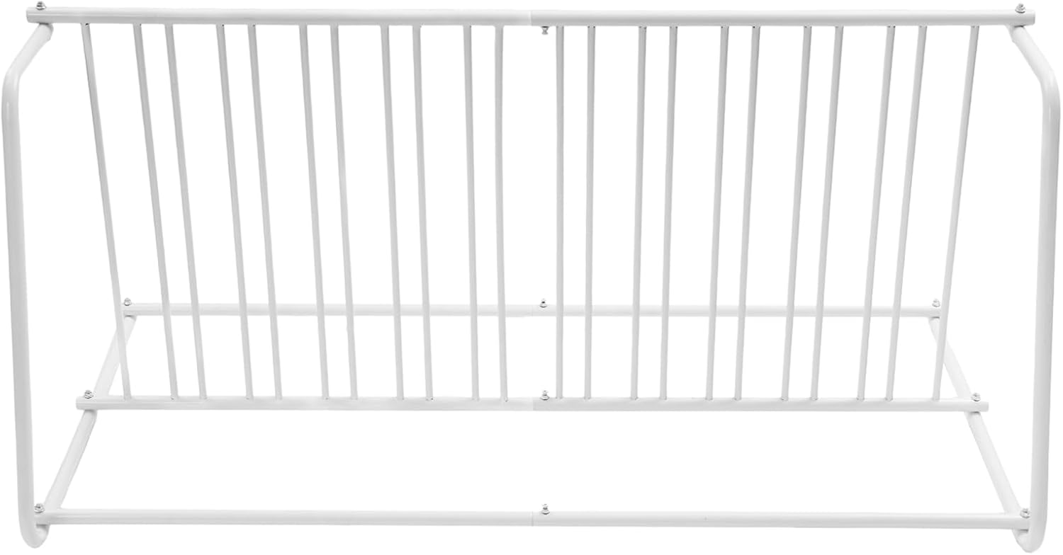 Floor Bike Rack Stand, 11 Slots Dual Sided Bicycle Storage Stand, Freestanding Bicycle Storage Holder for Garage, Front Yards, School, Outdoor Parking (White)