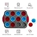 Boxiki Kitchen 12 Cup Mini Muffin Pan with Silicone Muffin Liners. Professional Cupcake Pan for Baking Muffin Mold, Mini Muffin Tin Non-Stick Steel Bakeware