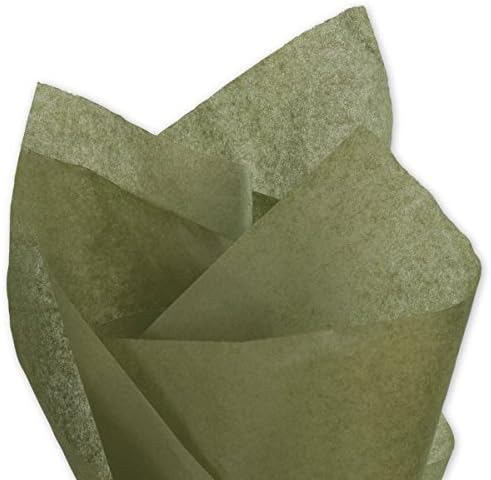 Solid Tissue Paper Olive Green 20 x 30