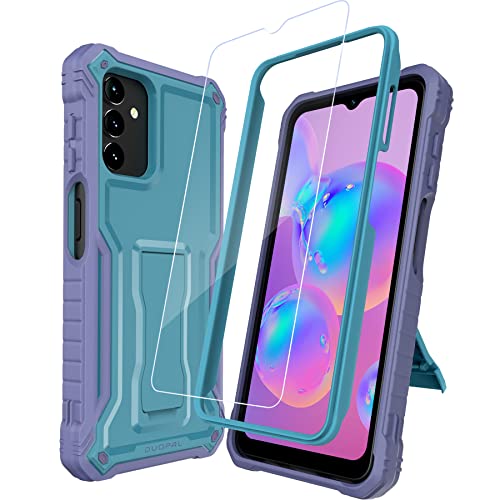 Duopal For Samsung Galaxy A13 5G / 4G Case, Military Grade Protection Shockproof Case With Tempered Glass Hd Screen Protector And Kickstand Compatible With Samsung A13 Phone 6.5 Inch (Blue) #TOP4