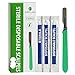 artlab -#10R Disposable Surgical Scalpel with Blade & Guard - Sterile Dermaplane Blade for Face, Dermaplaning for Women & Men, Premium Carbon Steel, Esthetician Tools - Individually Packed, Box of 20