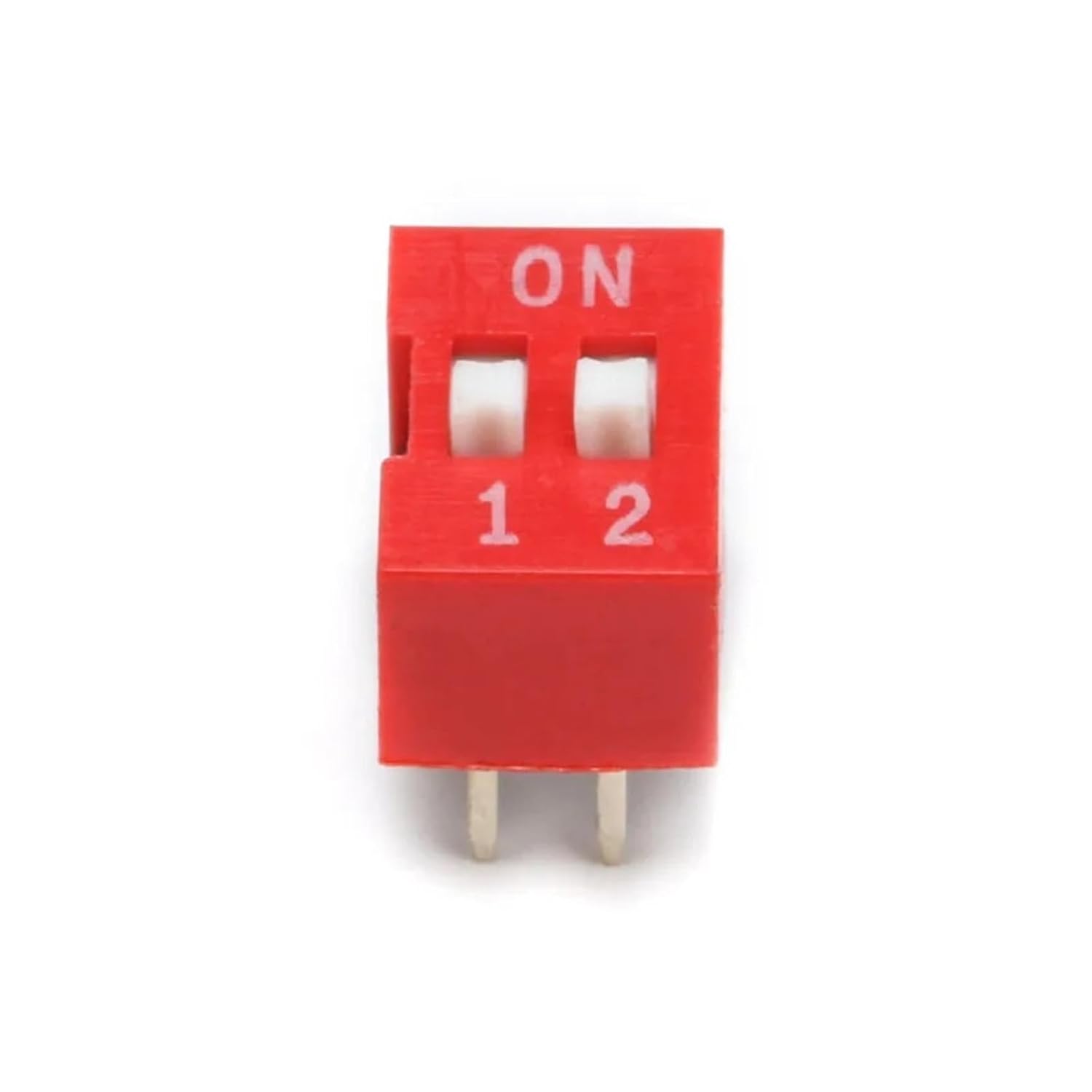 5pcs 2 Row DIP Switch 2 3 4 5 6 8 pin 2.54mm Switch(Red,2P)