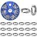 JSHANMEI Heavy Duty Stainless Steel Split Rings Lures Connectors Fishing Tackle, DIY Art and Crafts (50pcs/Box 5 Sizes Mixed)