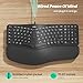 Nulea RT05C Wired Ergonomic Keyboard, Split Keyboard with Cushioned Wrist Rest, Adjustable Tilt Legs, Plug and Play, USB Corded, Compatible with Windows/Mac