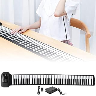 88 touches Roll Up Piano Keyboards, Roll Up Piano Keyboard Hand Roll Piano léger pour un usage domestique(88 touches anglais) - Les Beatles, Paul McCartney, John Lennon, RIngo Starr, George Harrison 88 touches Roll Up Piano Keyboards, Roll Up Piano Keyboard Hand Roll Piano léger pour un usage domestique(88 touches anglais) – Image 3
