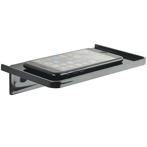 Acrylic Floating Wall Shelves - Small Stick-on Wall Mounted Phone