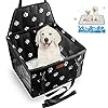 BYGD Dog Car Seat with Upgrade Support Rod Breathable and Foldable Pet Car Basket with Cushion Pet Dog Car Portable Seat Suitable for Small and Medium Pets