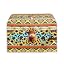 Aztec Sunflower Highland Cow-yellow and Orange