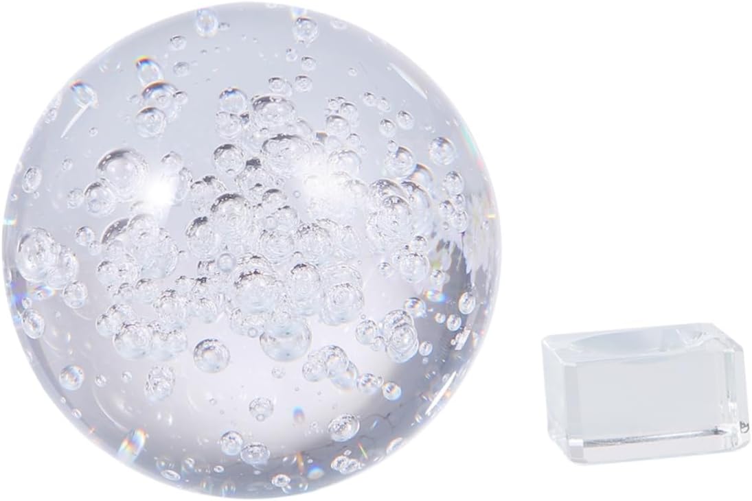 Bubble Ball Base for Decorative Ornaments Crystal Ornaments for Home Balls Spheres Orbs Decor