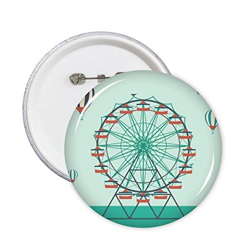 Badge Vert Cirque Rond L - Bouton de Décoration pour Vêtements DIYthinker