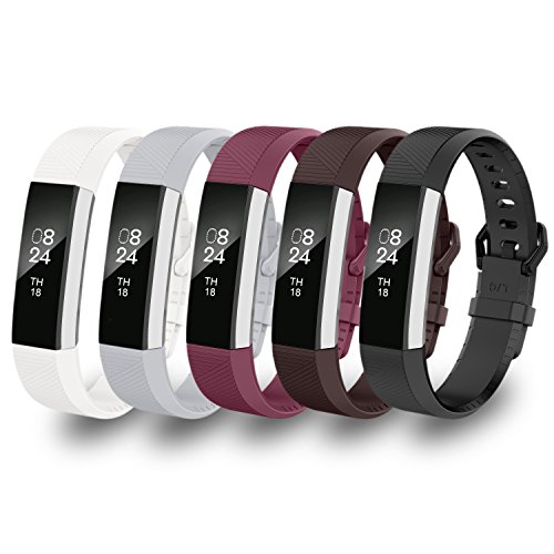 Greeninsync Bands for Alta HR Fitbit, Replacement for Fitbit Alta Band Accessory Buckle Wristbands Small for Fitbit Alta/Fitbit Alta HR/Fitbit Ace Strap Bracelets W/Metal Clasps and Fasteners(5Pack)