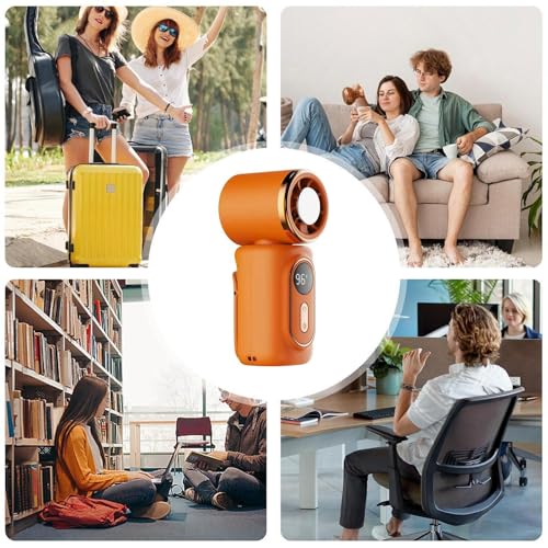Ventilateur portable pliable avec chargement USB et rotation à 180 degrés