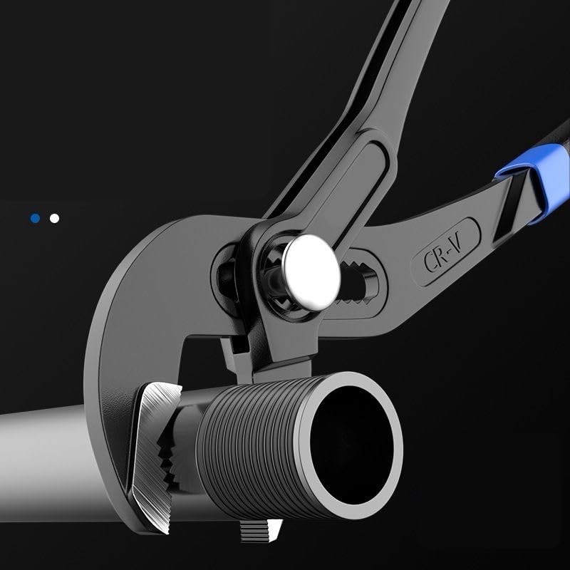 Basics Quick Release Water Pump Pliers 12" Grooved Slip Joint, Black - View #8