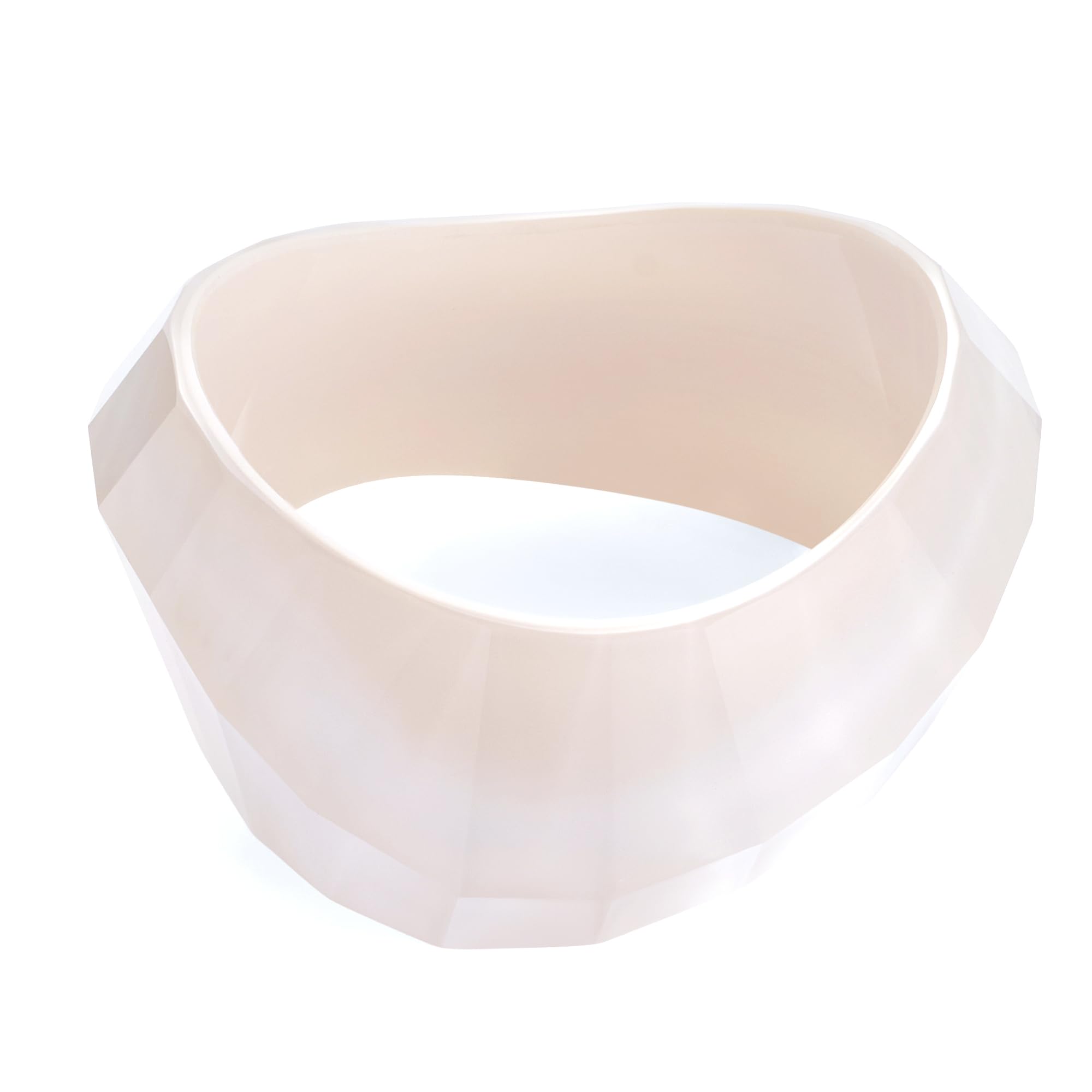 XYNSNDB Trendiger Armreif aus Acrylharz für Damen, klobiger Statement-Schmuck mit transparenter Platte