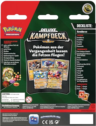 Pokémon-Sammelkartenspiel: Deluxe-Kampfdeck Koraidon-ex (sofort spielbares Deck mit 60 Karten & Zubehör) – Bild 5
