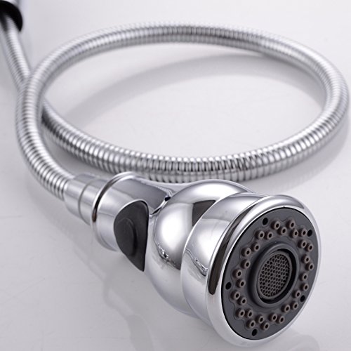 Grifo de cocina extraíble y giratorio con control de agua fría y caliente para fregaderos 4