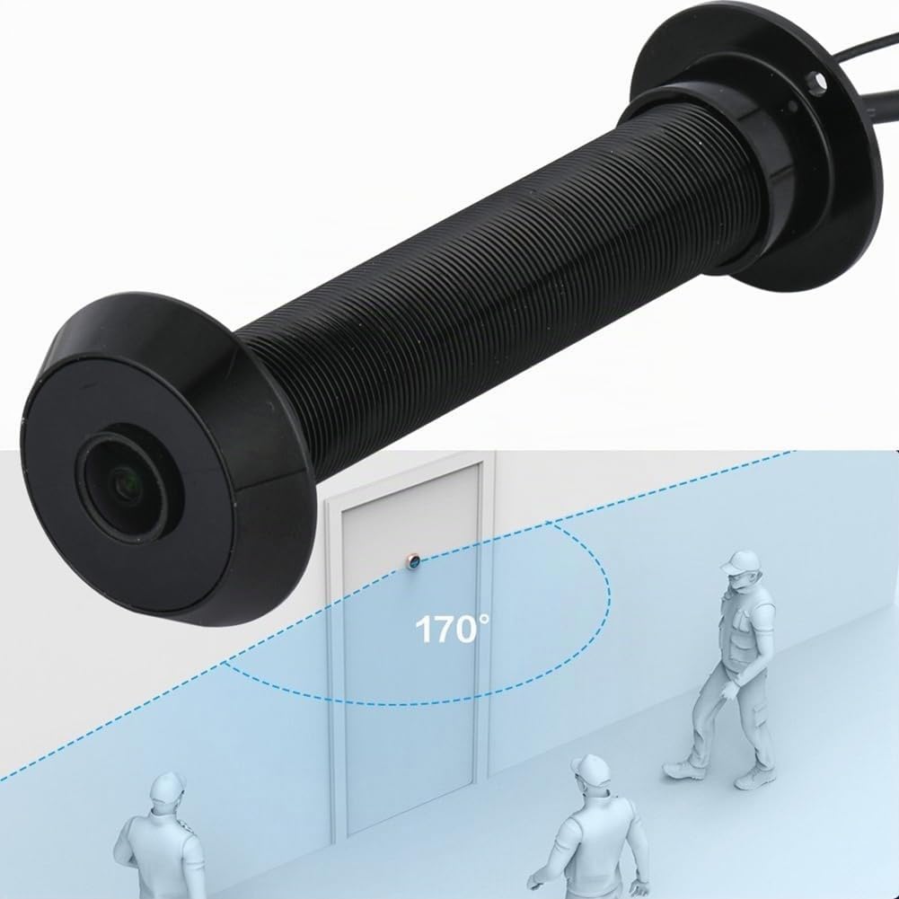 1080P Tuya Smart Life Home Digital Viewer Gucklöcher Türkamera Eye WiFi IR Nachtsicht Türaugenkamera EU Stecker Silber