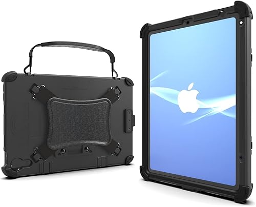 MobileDemand Funda ultra resistente para iPad Mini 6 generación de 83 pulgadas asa de maletín correa de mano trasera cubierta de puerto Lightning