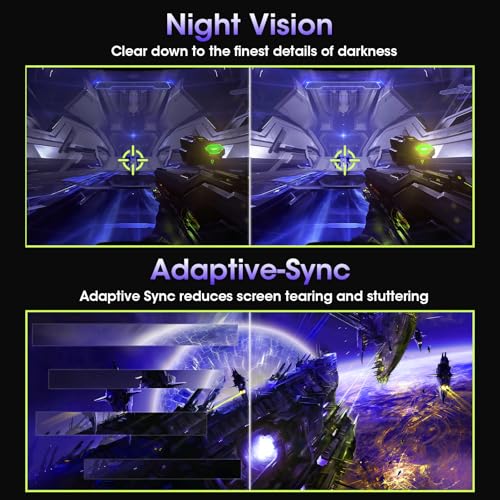 Image of Amzfast 27 Inch Gaming Monitor 320Hz 240Hz WQHD 2560 x 1440p Fast IPS Monitor, 1ms G-SYNC Compatible, HDR400, 135% sRGB, 99% DCI-P3, PIP /PBP, Height Adjustable, HDMI 2.1 x 2&DP 1.4 x 2, G27F6Q MAX