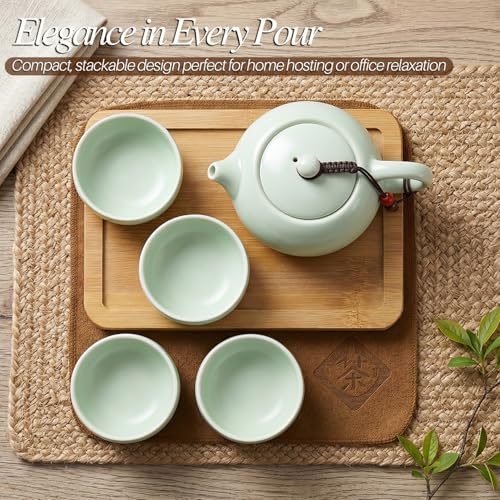 Flexzion Portable Gongfu Tea Set with Travel Case