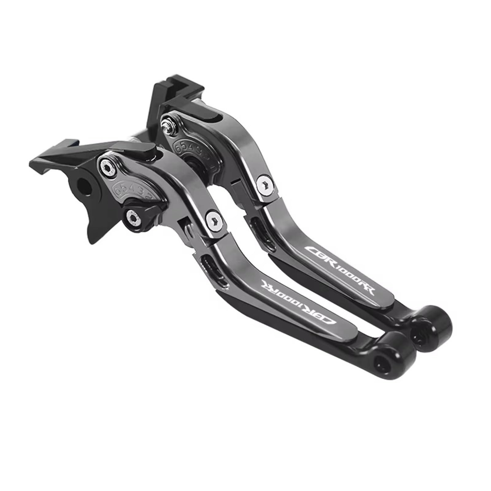 Mingbereit Titanium Motorcycle Brake Lever Motorcycle Adjustable Folding Extendable Clutch Brake Levers For Cbr1000rr 2008-2020 Clutch Lever(Titanium)
