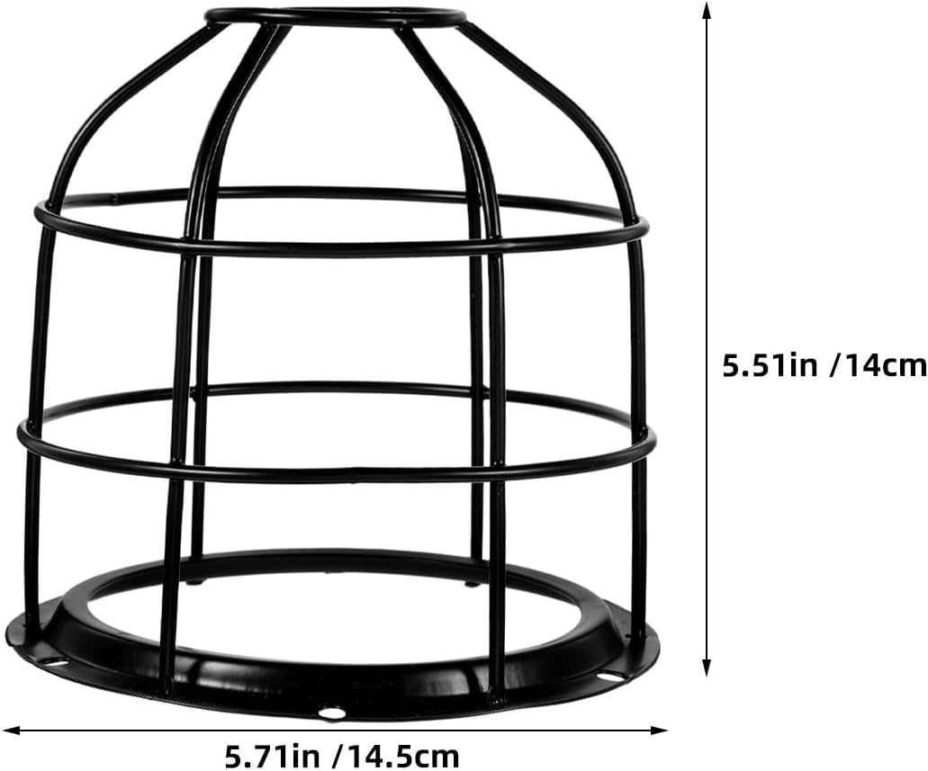 2pcs Light Bulb Cage: Wire Lamp Protective Guard - Lampshade Protector For Factory & Warehouse - Anti-Collision & Explosion Proof Lighting Fixture