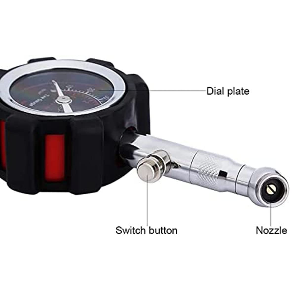 Miernik ciśnienia w oponach 100 Psi do dokładnego manometru do opon samochodowych do samochodów ciężarowych i motocykli