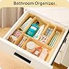 Vtopmart 25 PCS Plastic Drawer Organizers Set, 4-Size Versatile Bathroom and Vanity Drawer Organizer Trays, Storage Bins for Makeup, Bedroom, Kitchen Gadgets Utensils and Office #4