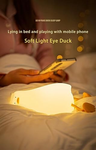 Miniatura 3 de Lying flat duck type children's night light Cute light, night light for children rechargeable children's night light for bedroom baby night light,